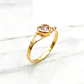 Anillo corazón rosa de francia Oro 18k - Miniatura 1