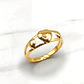Anillo tres corazones Oro 18k - Miniatura 1