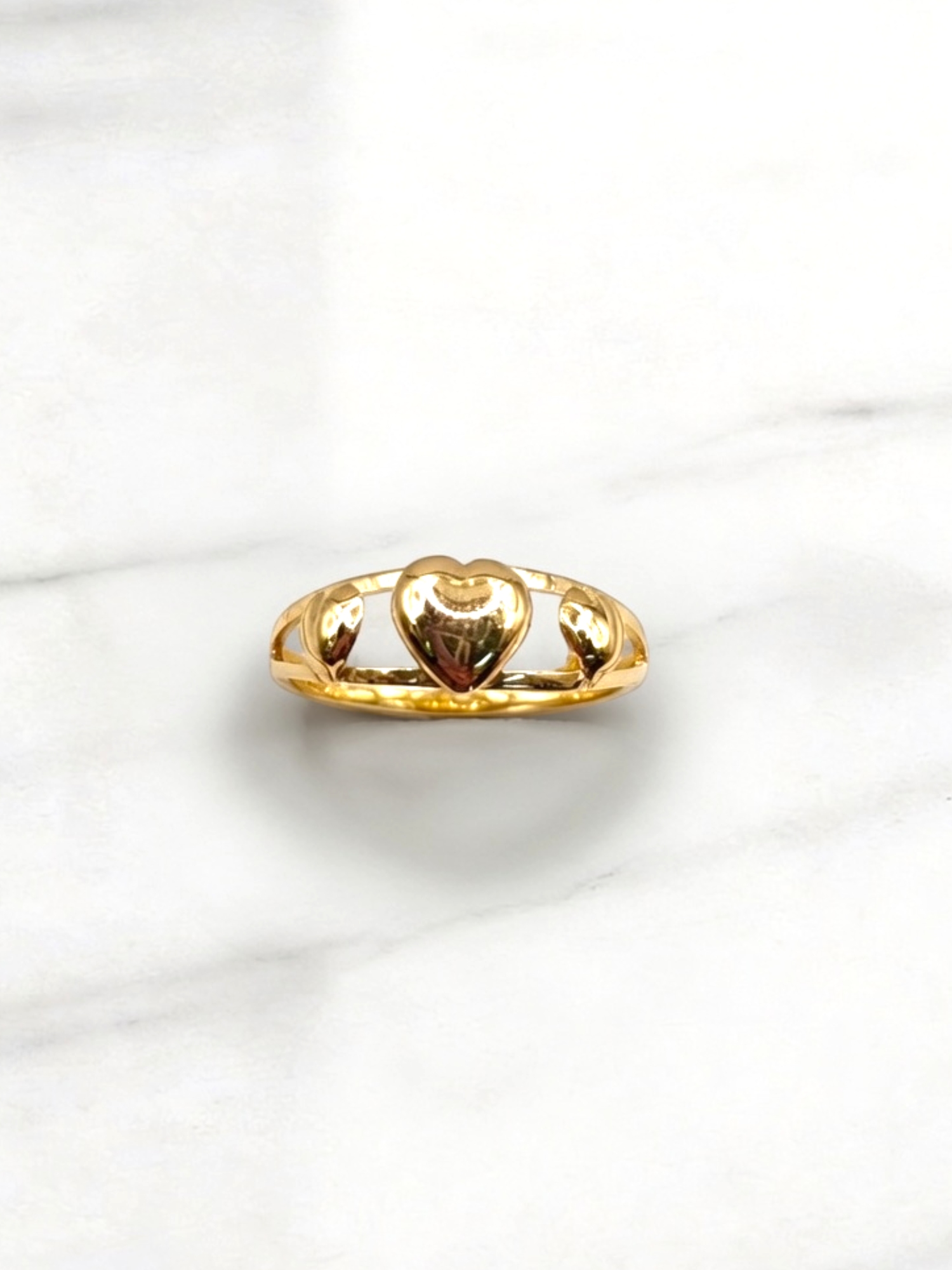 Anillo tres corazones Oro 18k 4
