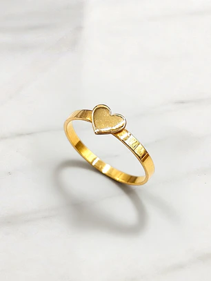Anillo corazón Oro 18k