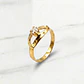 Anillo infinito punto circón Oro 18k - Miniatura 1
