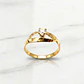Anillo infinito punto circón Oro 18k - Miniatura 2