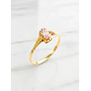 Anillo chatón rosa de Francia juvenil Oro 18k