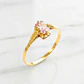 Anillo chatón rosa de Francia juvenil Oro 18k - Miniatura 1