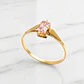 Anillo chatón rosa de Francia juvenil Oro 18k - Miniatura 5