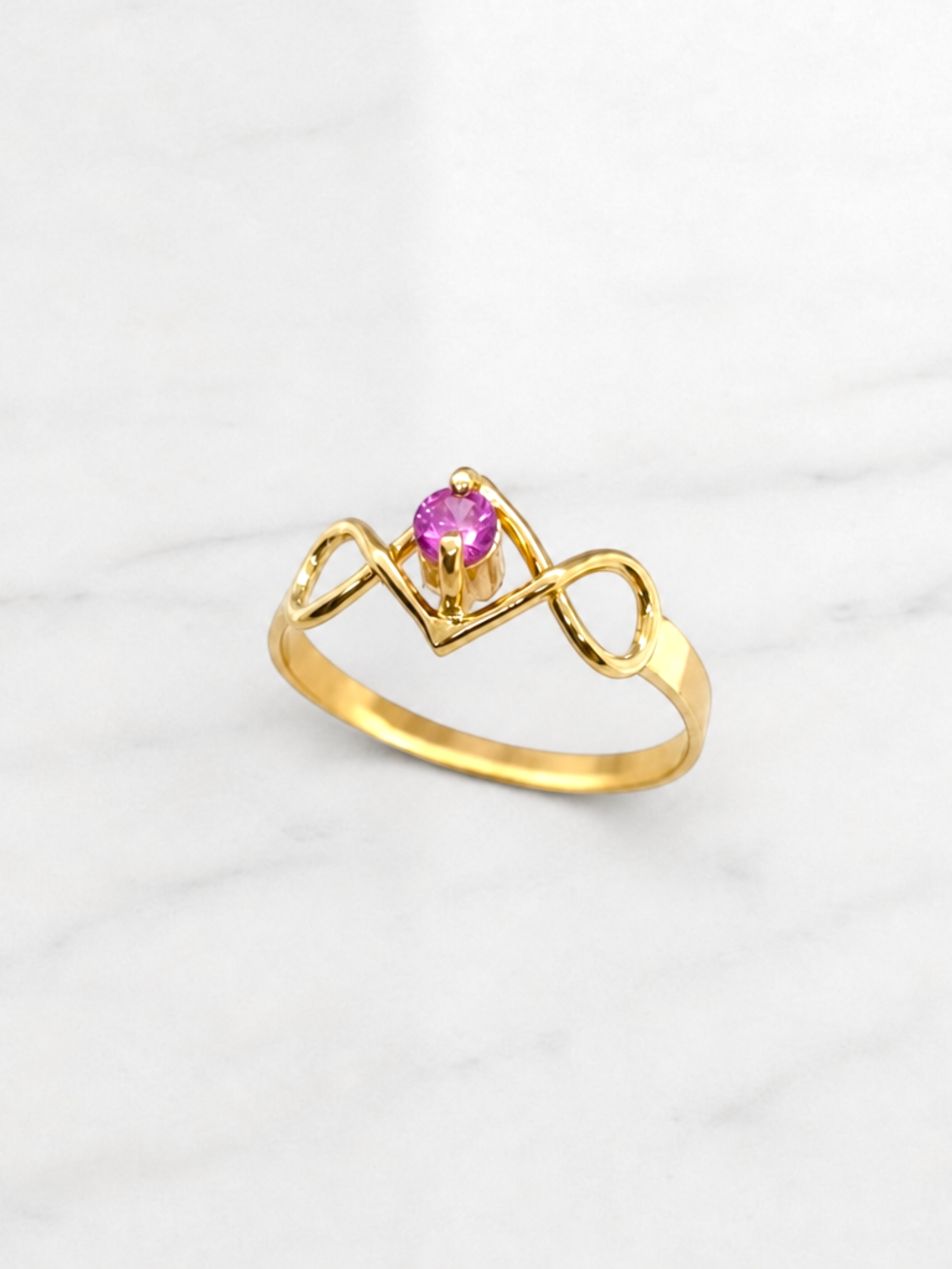Anillo eterno rosa de francia Oro 18k 2
