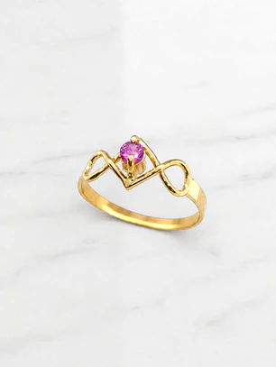 Anillo eterno rosa de francia Oro 18k