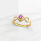 Anillo eterno rosa de francia Oro 18k - Miniatura 3