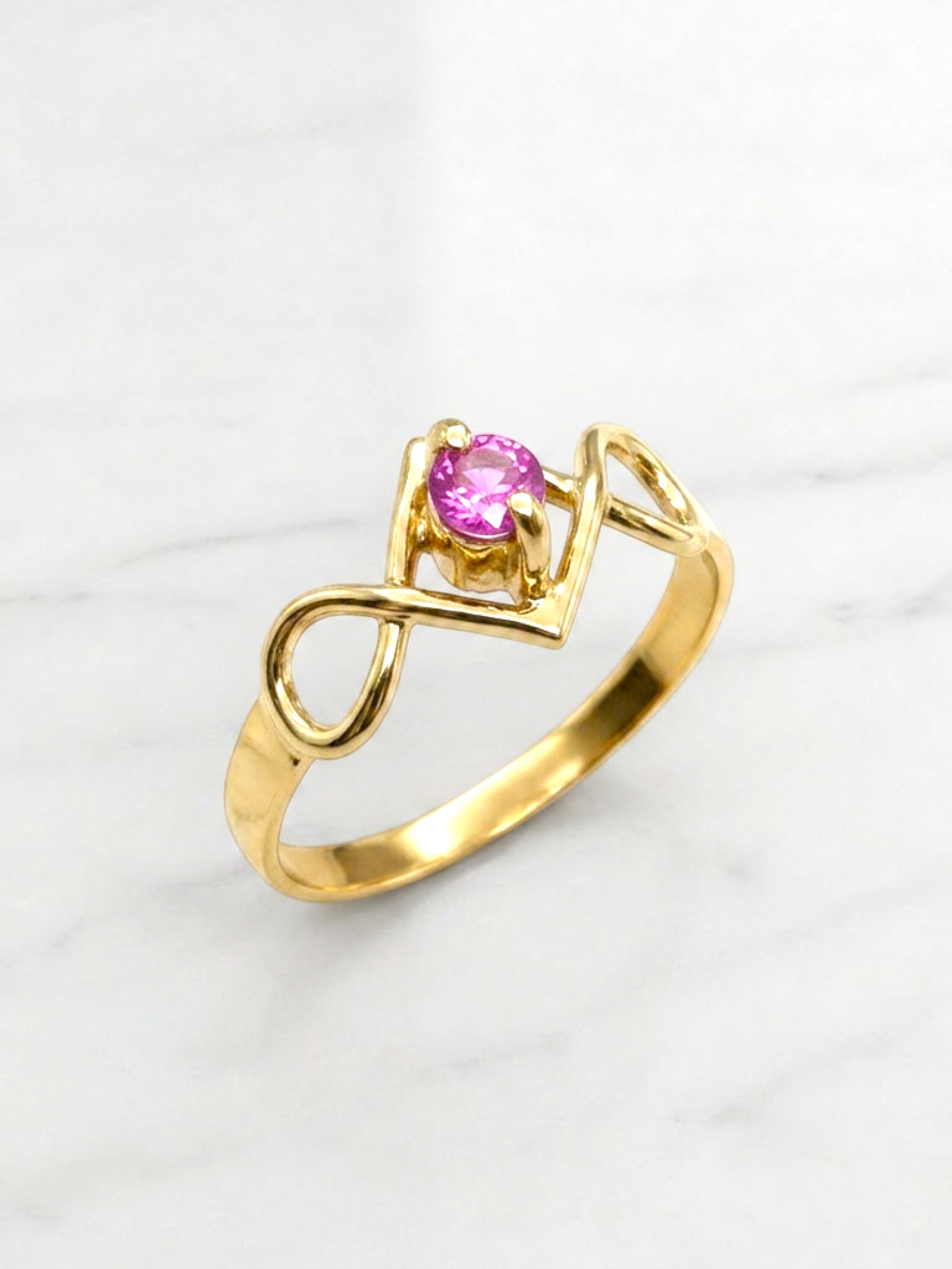 Anillo eterno rosa de francia Oro 18k 1