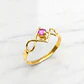Anillo eterno rosa de francia Oro 18k - Miniatura 4