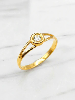 Anillo luz Oro 18k