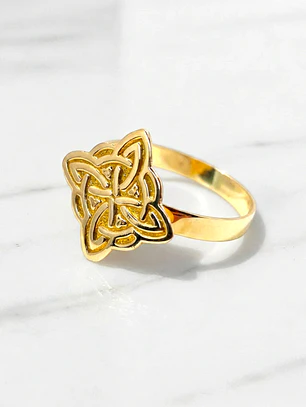 Anillo nudo de bruja Oro 18k
