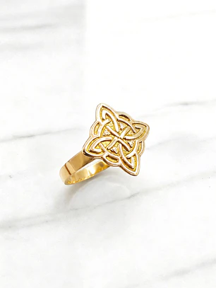 Anillo nudo de bruja Oro 18k