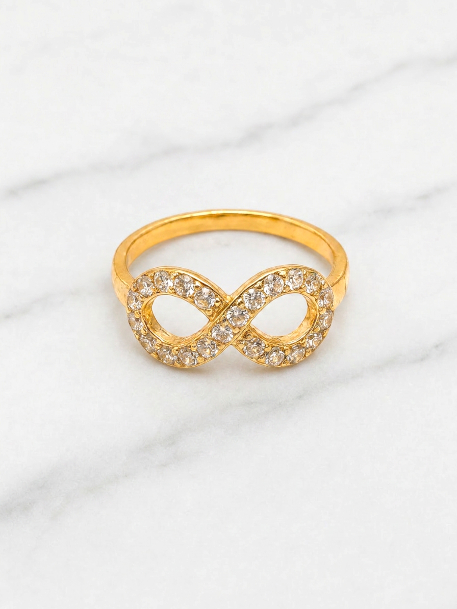 Anillo eterno circones Oro 18k 2