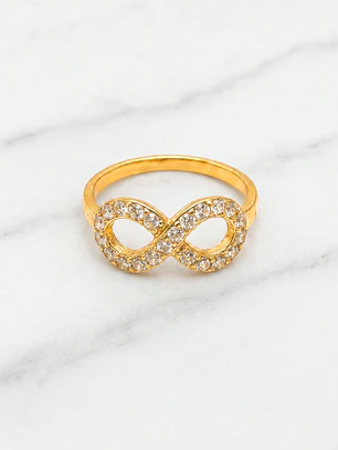 Anillo eterno circones Oro 18k