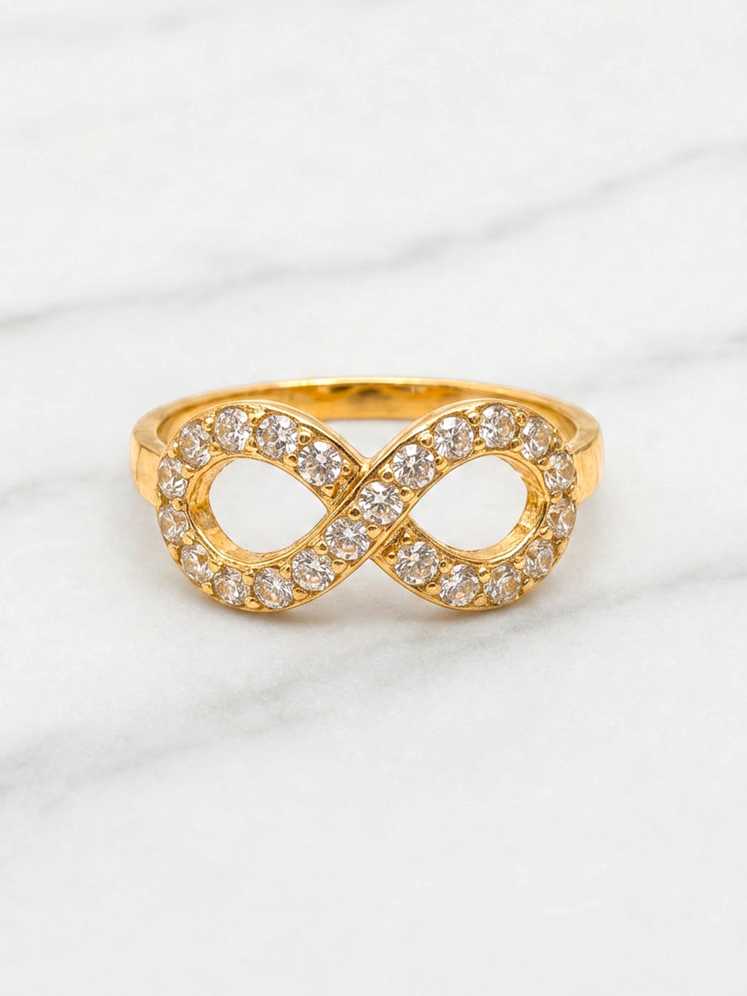 Anillo eterno circones Oro 18k 3