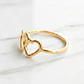 Anillo dos corazones Oro 18k - Miniatura 3