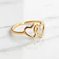 Anillo dos corazones Oro 18k - Miniatura 1