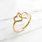 Anillo dos corazones Oro 18k - Miniatura 2