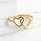 Anillo dos corazones Oro 18k - Miniatura 5