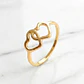Anillo dos corazones Oro 18k - Miniatura 6