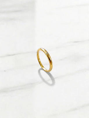 Anillo solitario circón engastado Oro 18k