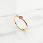 Anillo flor rubí Oro 18k - Miniatura 3