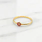 Anillo flor rubí Oro 18k - Miniatura 5
