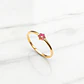 Anillo flor rubí Oro 18k - Miniatura 1