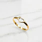 Anillo silueta corazón Oro 18k - Miniatura 4