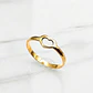 Anillo silueta corazón Oro 18k - Miniatura 5