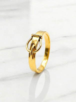 Anillo enganche con broche Oro 18k