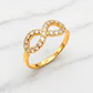 Anillo eterno con circones Oro 18k - Miniatura 2
