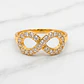 Anillo eterno con circones Oro 18k - Miniatura 1