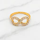 Anillo eterno con circones Oro 18k - Miniatura 4