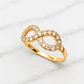 Anillo eterno con circones Oro 18k - Miniatura 5