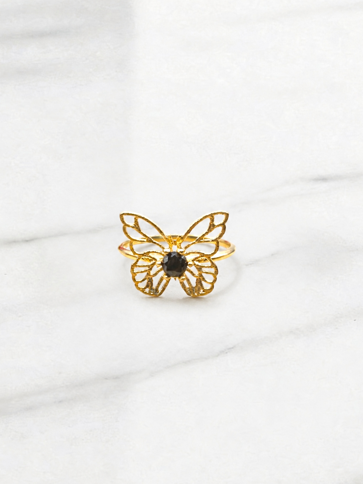Anillo mariposa onix Oro 18k 2