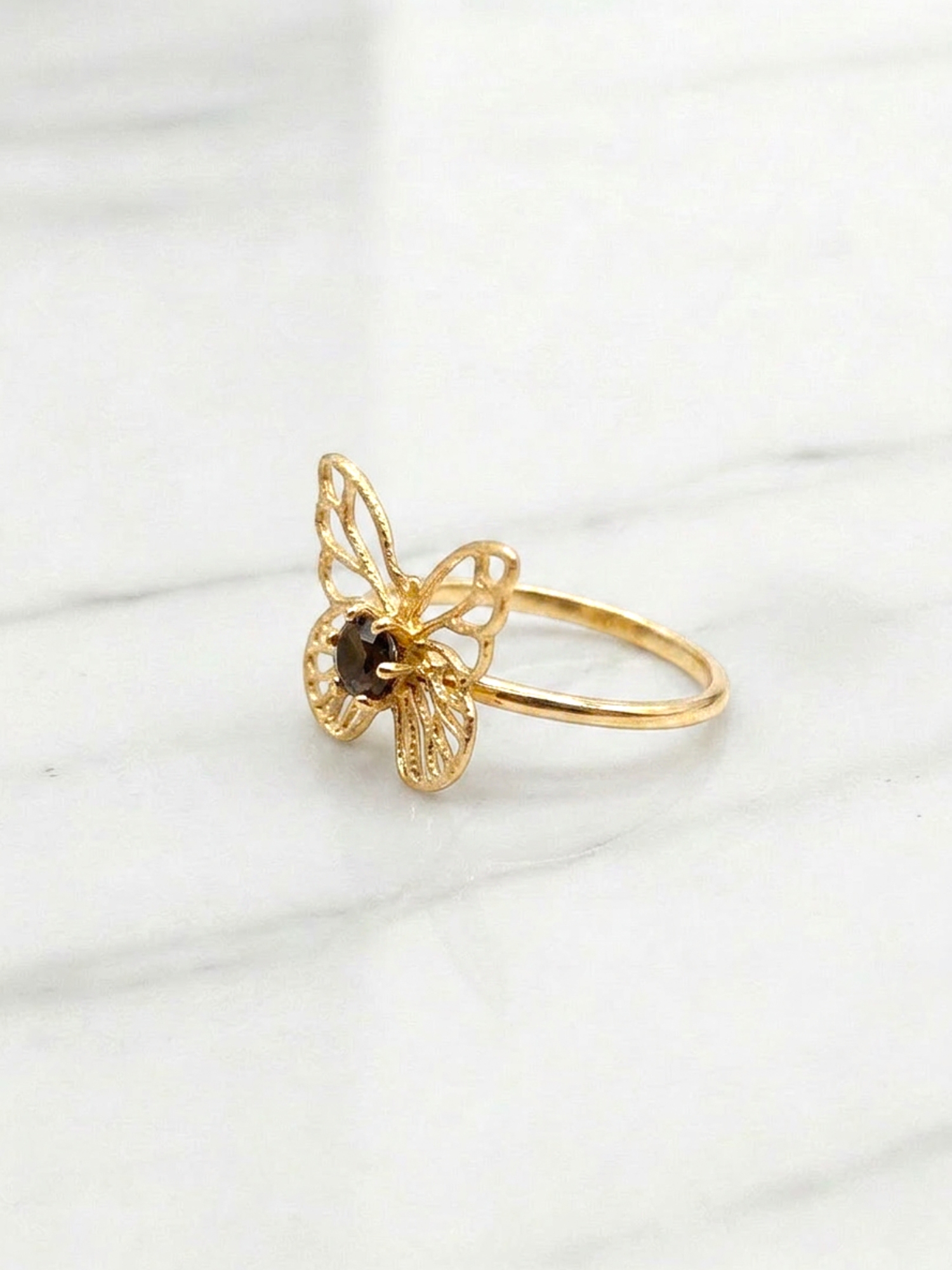 Anillo mariposa onix Oro 18k 5
