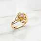 Anillo doble Rosa de Francia Oro 18k - Miniatura 2
