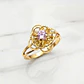 Anillo doble Rosa de Francia Oro 18k - Miniatura 4