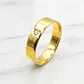 Anillo plano 4 mm diamante Oro amarillo 18k - Miniatura 1