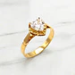 Anillo corazón circon Oro 18k - Miniatura 1