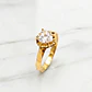 Anillo corazón circon Oro 18k - Miniatura 2