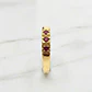 Anillo medio cintillo tres Rubíes Oro 18k   - Miniatura 2