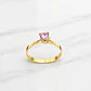 Anillo solitario Rosa de Francia Oro 18k  - Miniatura 3