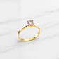 Anillo solitario Rosa de Francia Oro 18k  - Miniatura 1