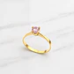 Anillo solitario Rosa de Francia Oro 18k  - Miniatura 4