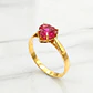 Anillo Chaton Rubí Oro 18k  - Miniatura 1