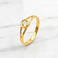 Anillo punto de círculo 2 grs Oro 18k - Miniatura 2