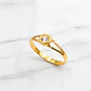 Anillo punto de círculo 2 grs Oro 18k - Miniatura 3
